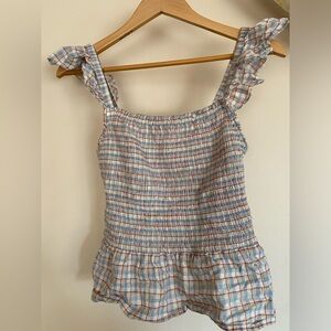 Madewell Multicolor Plaid Tank Top